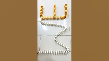 10,000 Dominos… One Perfect Fall! 💥 (You Won’t Believe It) #dominoes #snackattack