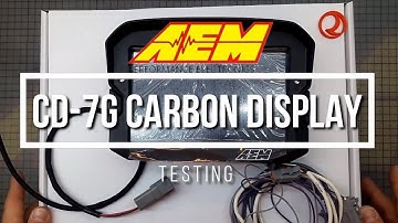 Unboxing and Testing the AEM CD-7G Carbon Non-Logging Dash!