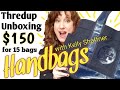 Thredup Rescue Box Unboxing and Review ~ $150 HANDBAG Mystery Box Review ~ 15 DIY Purses Designer