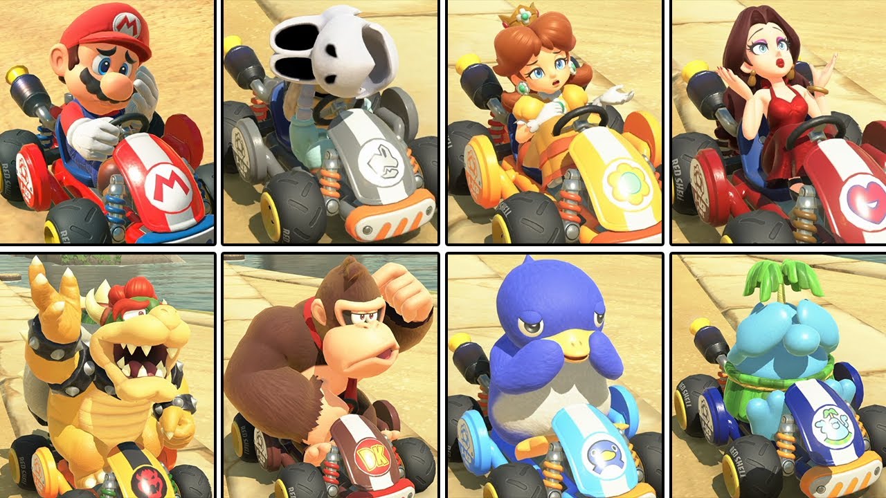 マリオカート ワールド【Switch2】 全キャラ負けモーション集 (カート) まとめ ニンテンドースイッチ2