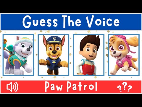 Can You Guess The Paw Patrol Character By Their Voice? | Voice Quiz