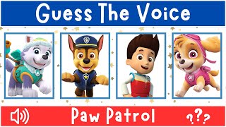 Can You Guess The Paw Patrol Character By Their Voice? | Voice Quiz