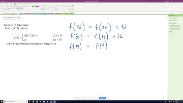 ACSL 1 - Recursive Functions 3