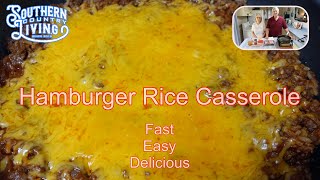 Hamburger Rice Casserole  --  Fast and Easy Recipe -- So Delicious !!!