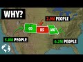 Geography of Kansas, Missouri, and Colorado