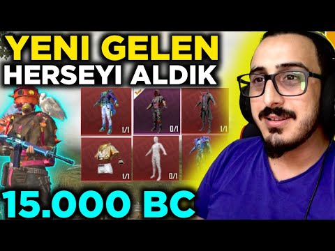 15K BC YATIRDIM OYUNA GELEN HERŞEYİ ALDIM Pubg Mobile Lite