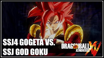 Dragon Ball Xenoverse - SSJ4 Gogeta vs. SSJ God Goku [720p60]