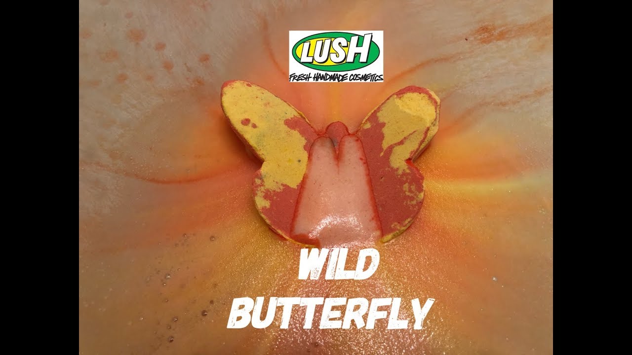 Lush Wild Butterfly Spring 2019 bath bomb demo