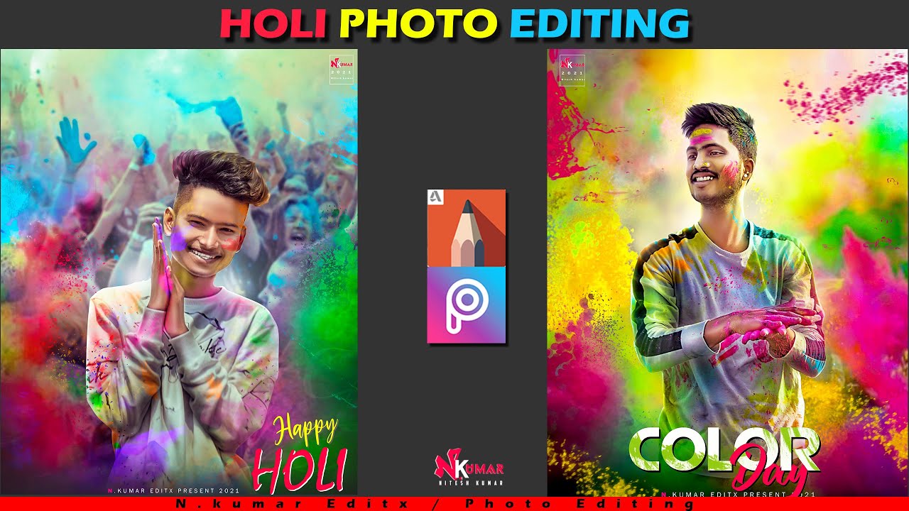 Holi photo editing holi photo editing Autodesk sketchbook Holi Editing YouTube