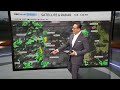 A change in the hot and dry pattern starts on Wednesday