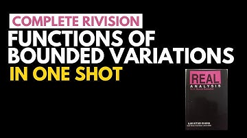 FUNCTIONS OF BOUNDED VARIATION IN ONE SHOT
