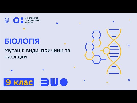 9 клас. Біологія. Мутації: види, причини та наслідки