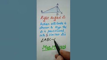 Right Triangles#MathMarrow#Similar triangles#Math shorts