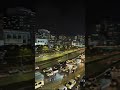 Gurgaon Night View. Busy Traffic