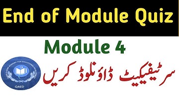 end of module quiz |end of module quiz module 4 | module 4 certificate | easte module 4 certificate