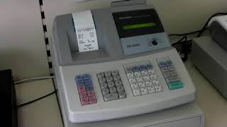 How To Load Till Rolls On The Sharp XE A203 or XE A213   XEA213   XE A213b Cash Register