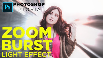 How to make ZOOM BURST LIGHT EFFECT in Photoshop CC, CS6 | Photoshop Tutorial