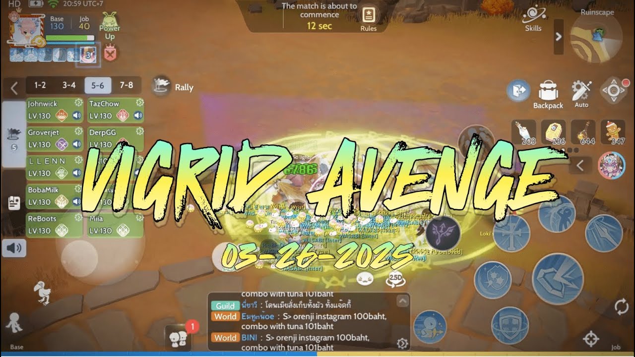Vigrid Ragnarok Royal Guard Vigrid Avenge Highlights (71 Kills) | Ragnarok Origin ...