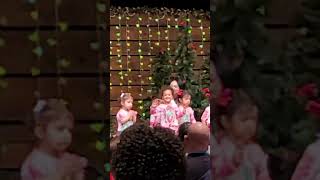 Mia's first Xmas performance