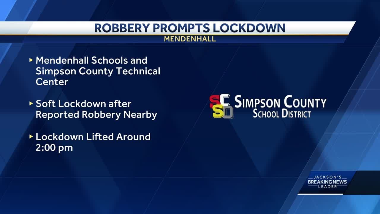 Mendenhall schools locked down after robbery in the area - YouTube