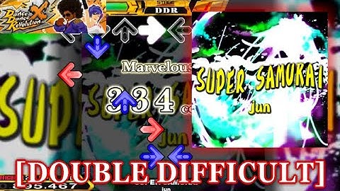 【DDR X】 SUPER SAMURAI [DOUBLE DIFFICULT] 譜面確認＋クラップ