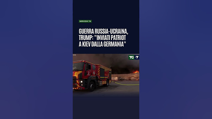 Guerra Russia-Ucraina, Trump: "Inviati Patriot a Kiev dalla Germania"
