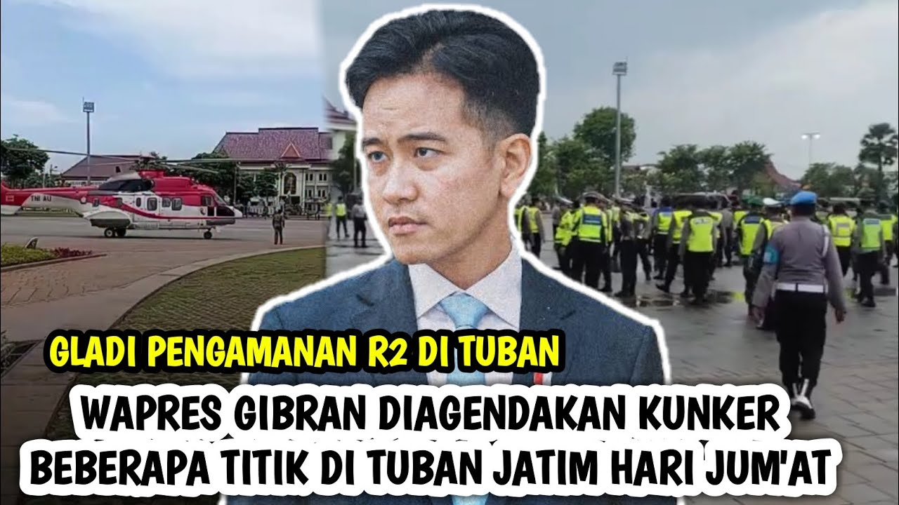 Gladi Resik Pengamana Kunker Wapres Gibran Di Tuban Jum'at 6 Maret 2026