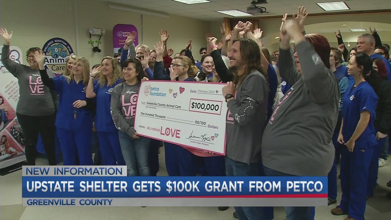 Petco donates thousands to Greenville County Animal Care YouTube