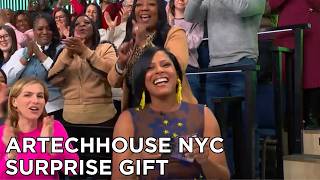 Tamron Hall Surprises Audience with ARTECHOUSE NYC Experience