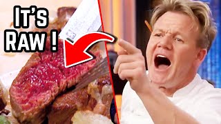 Top 10 Gordon Ramsay DISGUSTING RAW Food Moments
