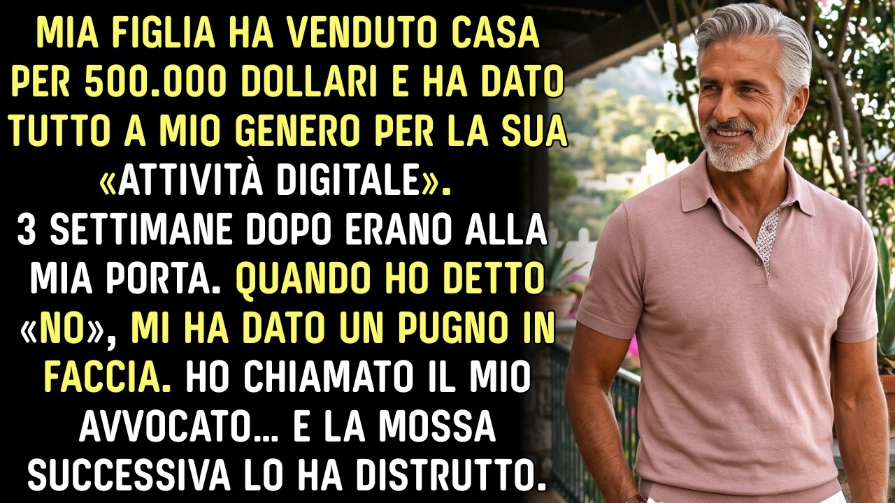 Avevo appena chiuso la porta quando mio genero Chase mi ha dato un pugno in faccia, davanti a mia figlia Lauren, che non ha detto una parola. Tre settimane prima lei aveva venduto la casa per...