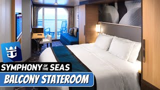 Symphony of the Seas | Ocean View Stateroom with Balcony Tour & Review 4K | Royal Caribbean Cruise