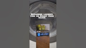 Laundry clock on Ulanzi TC001 clock using Home Assistant