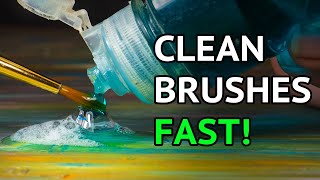 The ONLY WAY to Clean Brushes!