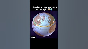 “Why the Shortest Distance on Earth🌎 Isn’t a Straight Line”