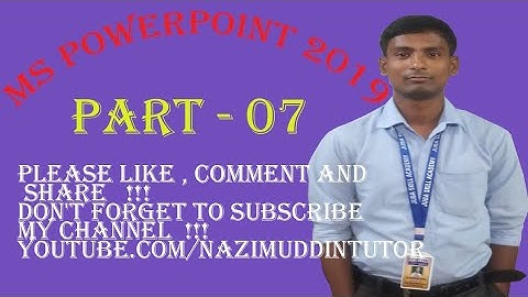 PowerPoint 2019 in Bangla Part 7 SECTION ADD IN POWER POINT