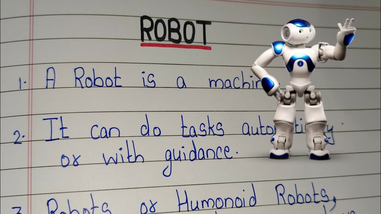 10 строк о роботах / Эссе о роботах на английском языке / Несколько предложений о роботах