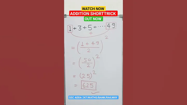 Sum of odd numbers #magical #shortcut #trending #viral #shorts