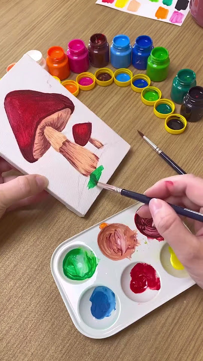 KIDS] Como Pintar Uma Árvore Com Tinta Guache Escolar - Pintura