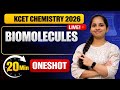 🔴LIVE KCET 2026 Chemistry | Biomolecules in 20Minutes 💯