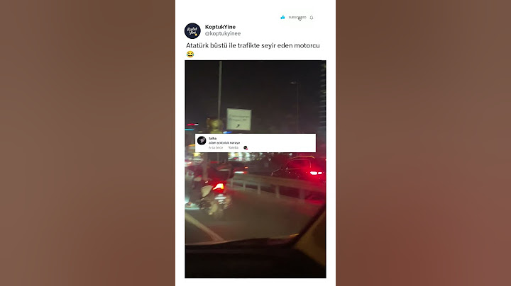 Trafikte atatürk büstüyle seyir eden motorcu😂