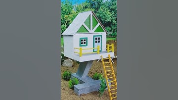 How I Built Mini House Columns Step by Step | DIY Tutorial #vfuho #miniature #diy