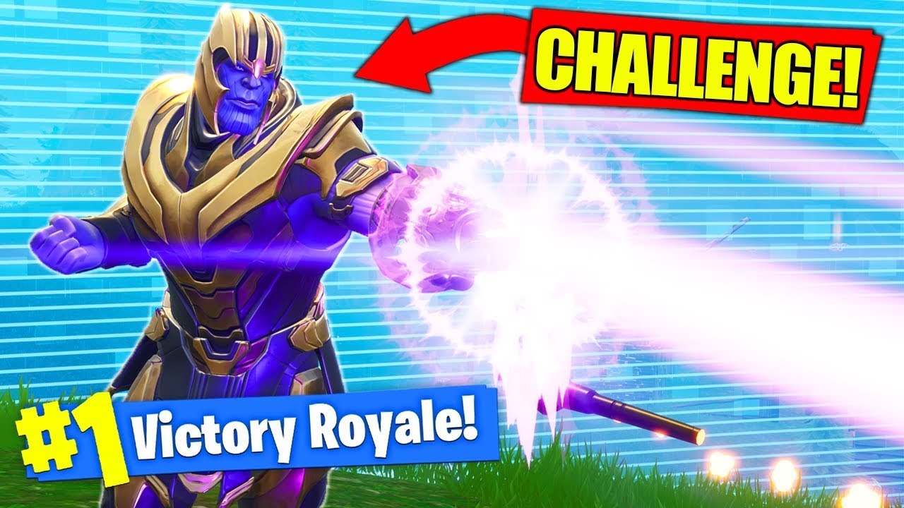 WINNING The THANOS *CHALLENGE* In Fortnite Battle Royale! - YouTube