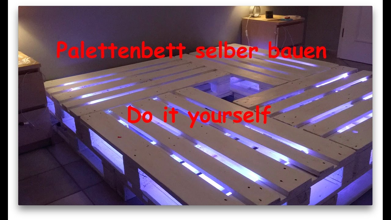 Palettenbett selber bauen youtube Gemütliches schlafzimmer