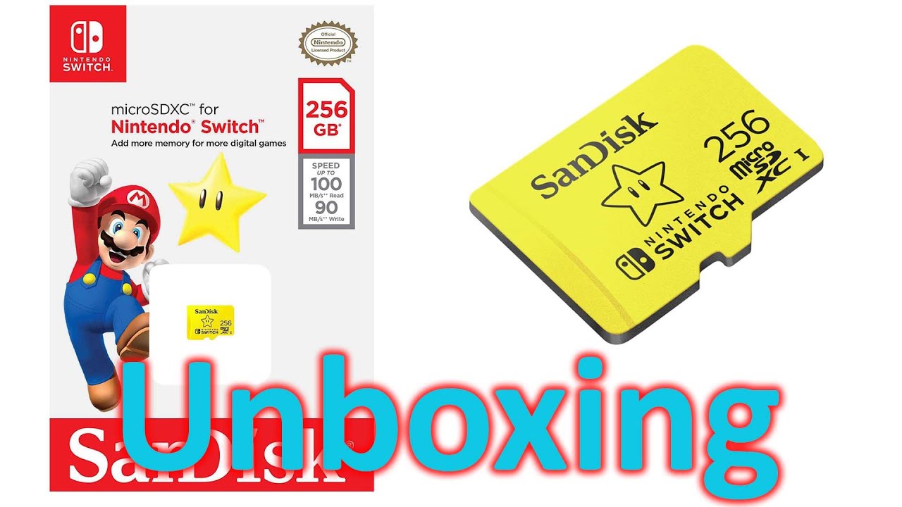 SanDisk Cartão microSDXC de 256 GB licenciado para Nintendo Switch