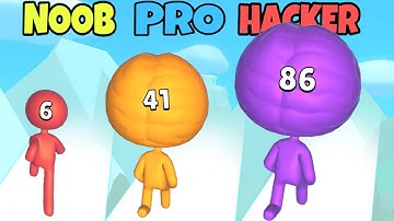 NOOB vs PRO vs HACKER in Big Brain Run