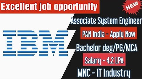 IBM Offcampus drive 2021 | Associate System Engineer-Bachelor deg/PG/MCA | how to apply?| simply jpr