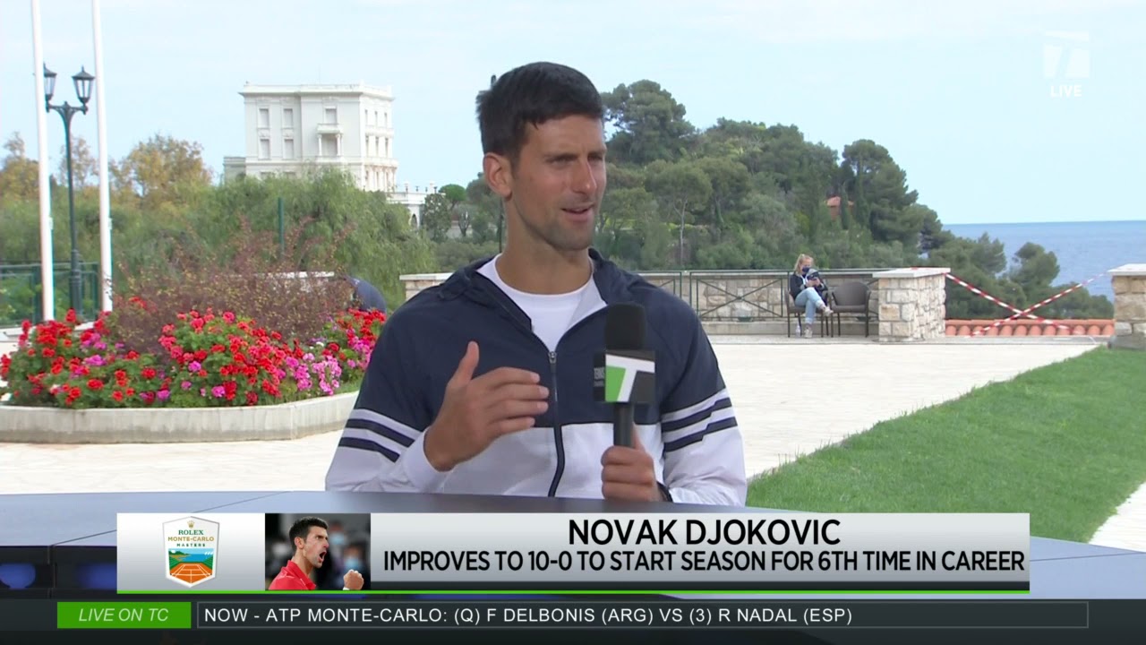 Novak Djokovic 2021 Rolex Monte-Carlo Masters Second Round Win Interview 