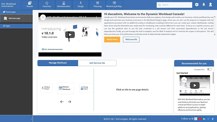 HCL Workload Automation - Creating and Customizing a Job Definition