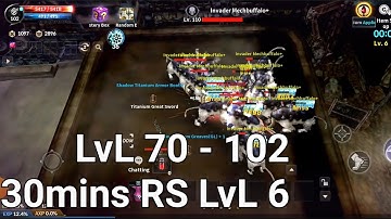 Cabal Mobile LvL 70 to 102 RS 30mins I YoutubeBaLLaret I Phoenix/Griffin